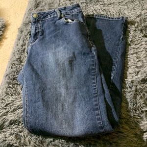 Avenue denim straight leg jeans